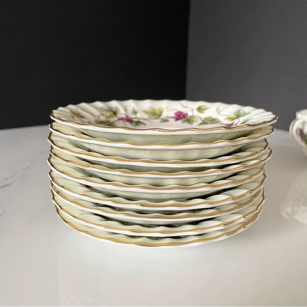 16 Piece SET - Cups & Saucers - Bacchanal by Royal Worcester
